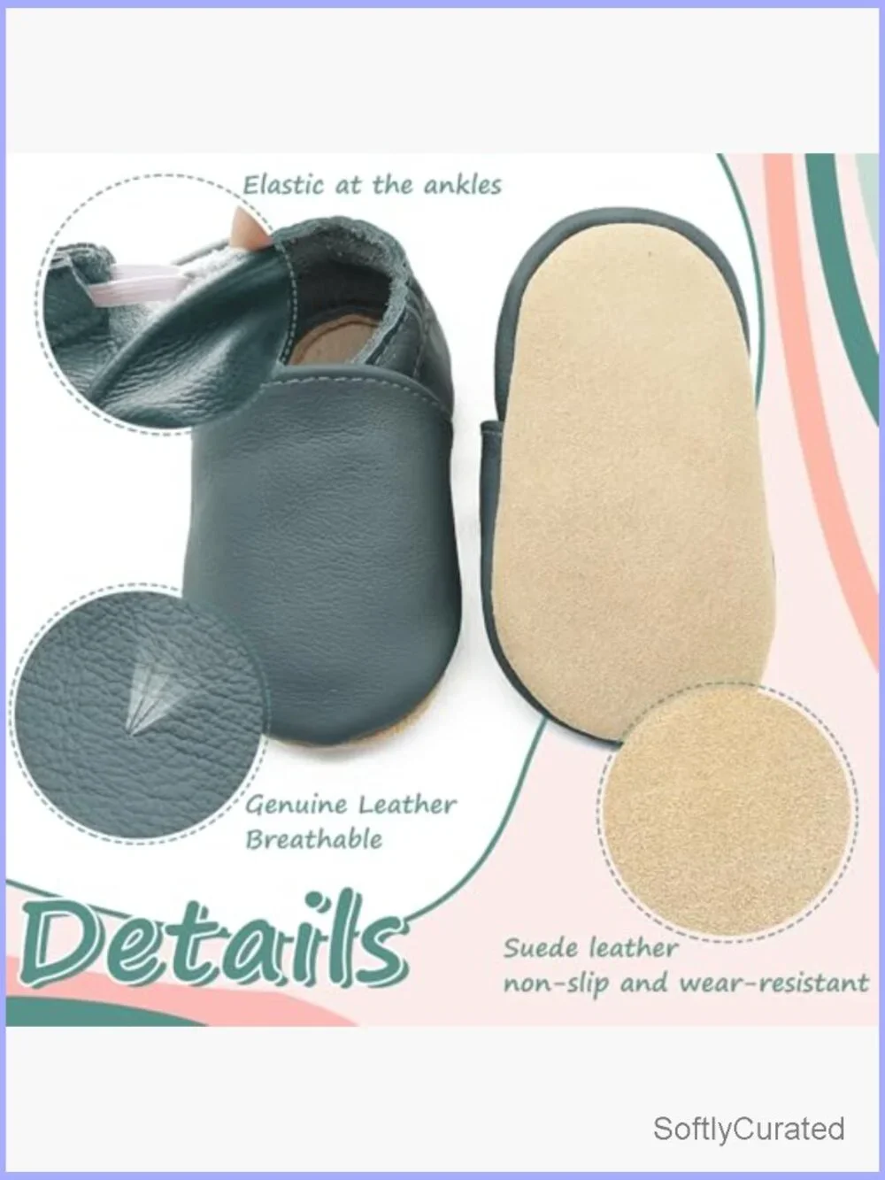 Soft Sole Leather Baby Booties Toddler Walking Shoes Slippers New